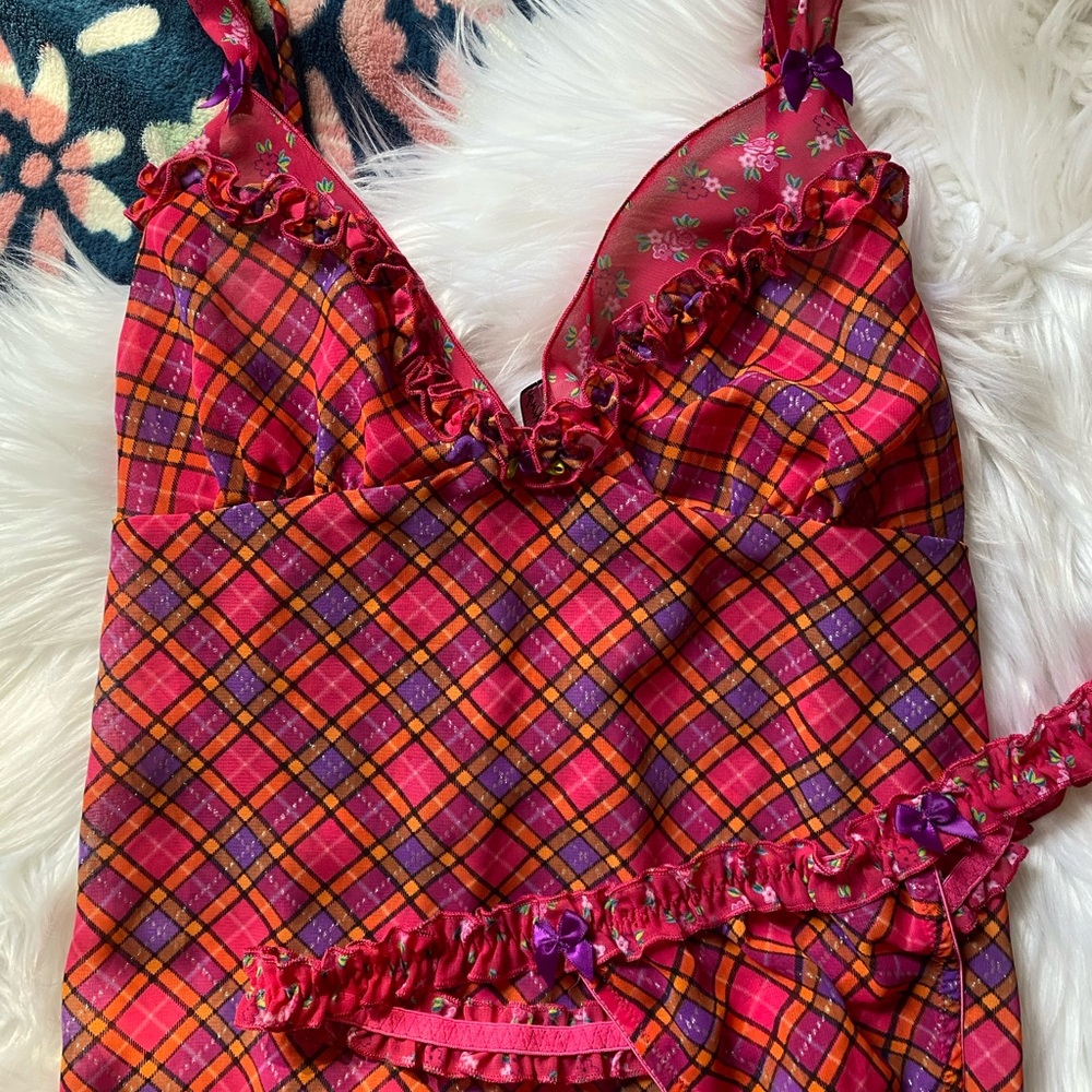 Victoria’s Secret Plaid Chemise/Babydoll